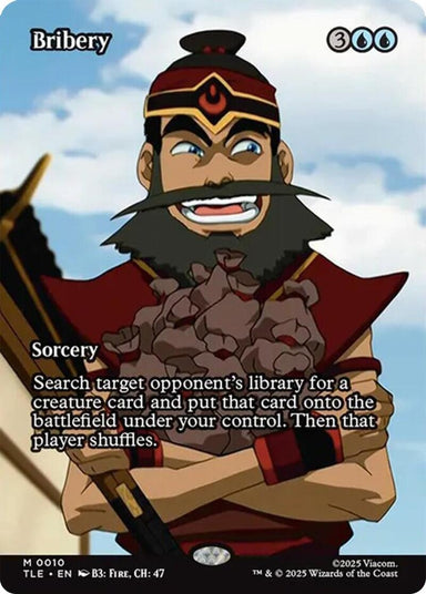 Image for Bribery (Borderless) (10) (Avatar: The Last Airbender: Eternal-Legal) - Magic: The Gathering