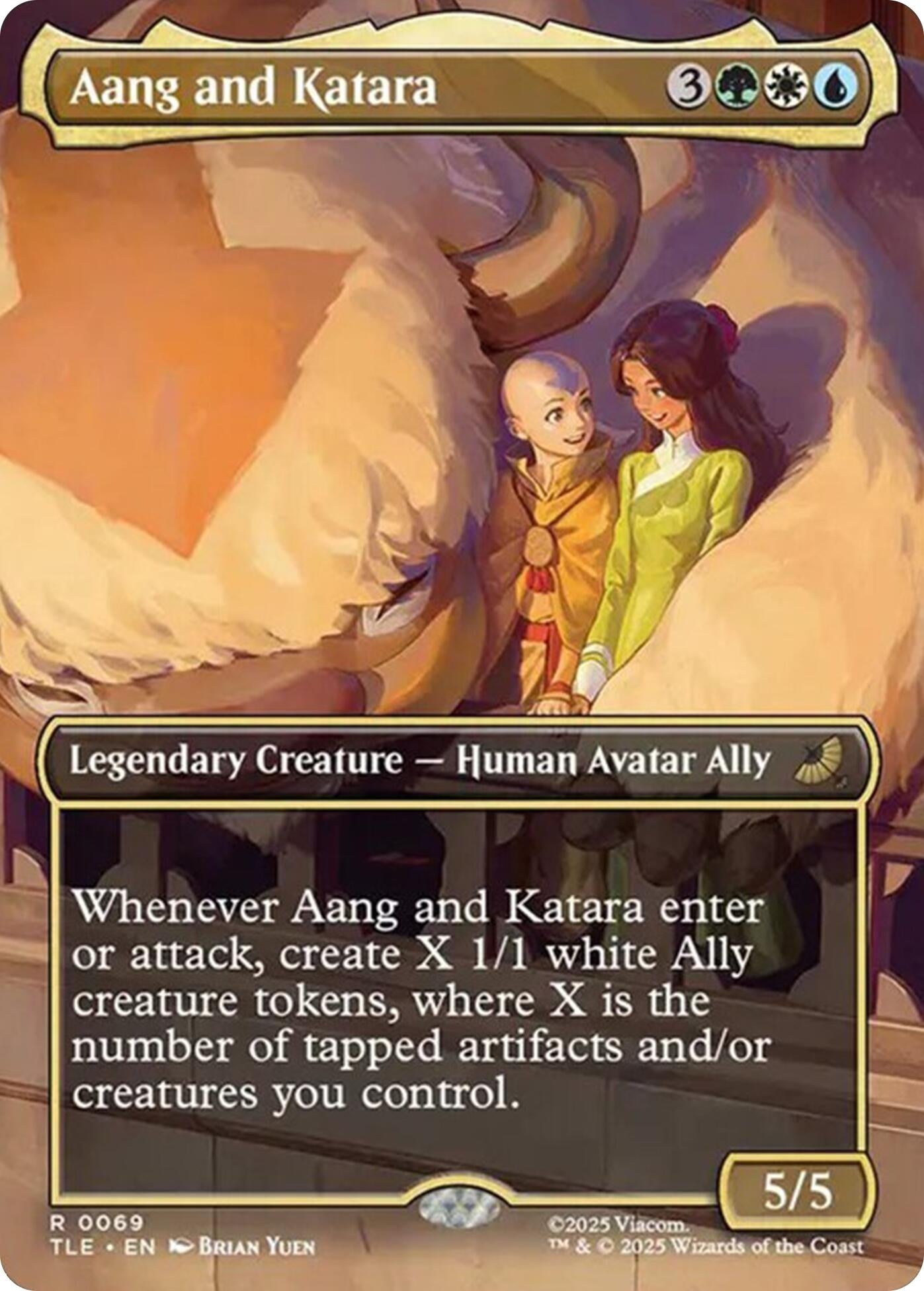 Image for Aang and Katara (Borderless) (69) (Avatar: The Last Airbender: Eternal-Legal) - Magic: The Gathering