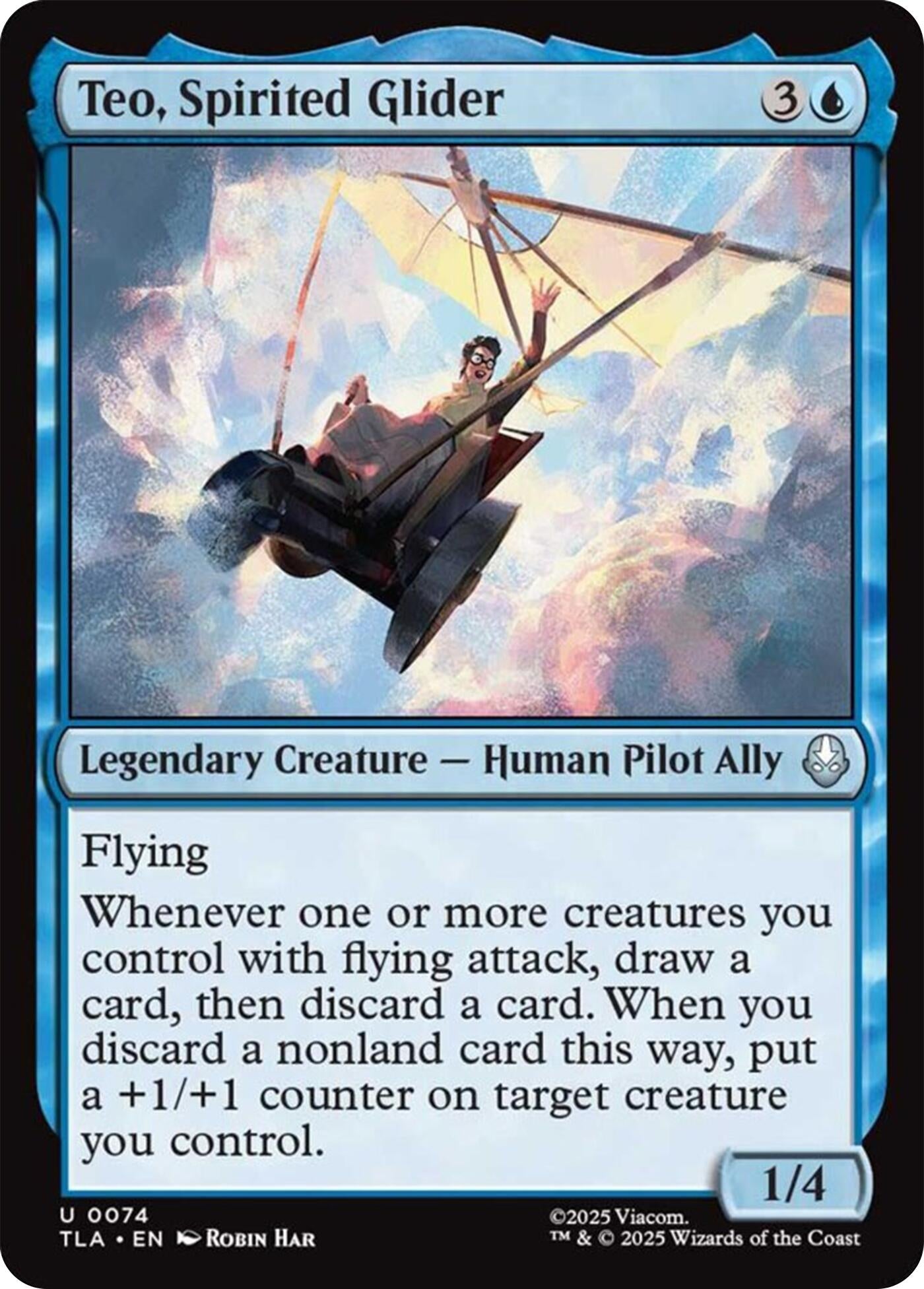 Image for Teo, Spirited Glider (74) (Avatar: The Last Airbender) - Magic: The Gathering