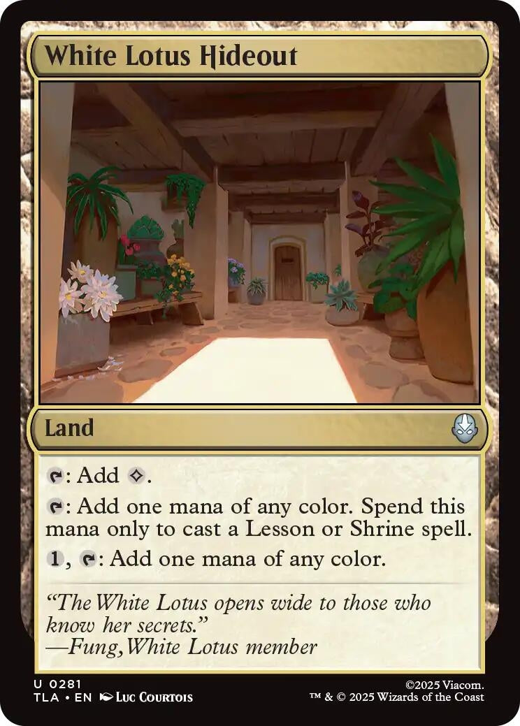 Image for White Lotus Hideout (281) (Avatar: The Last Airbender) - Magic: The Gathering