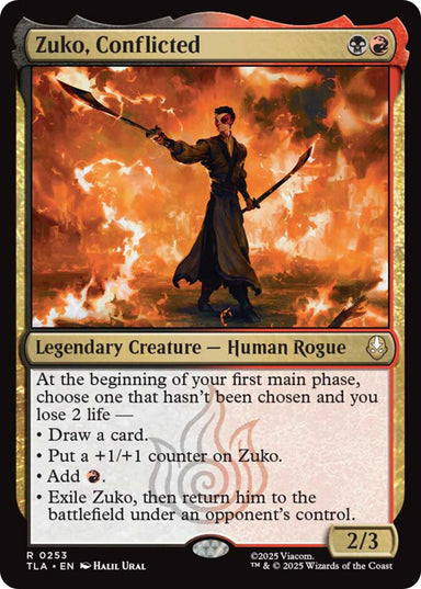 Image for Zuko, Conflicted (253) (Avatar: The Last Airbender) - Magic: The Gathering