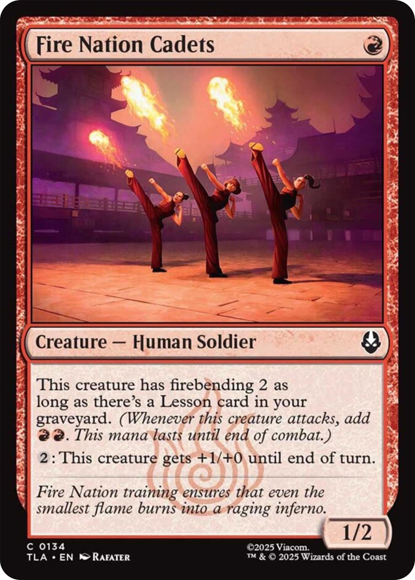 Image for Fire Nation Cadets (134) (Avatar: The Last Airbender) - Magic: The Gathering