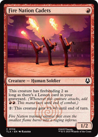 Image for Fire Nation Cadets (134) (Avatar: The Last Airbender) - Magic: The Gathering