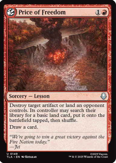 Image for Price of Freedom (149) (Avatar: The Last Airbender) - Magic: The Gathering