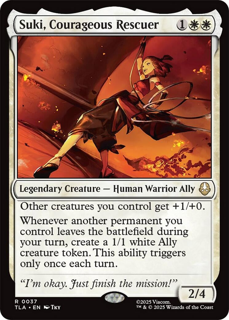 Image for Suki, Courageous Rescuer (37) (Avatar: The Last Airbender) - Magic: The Gathering