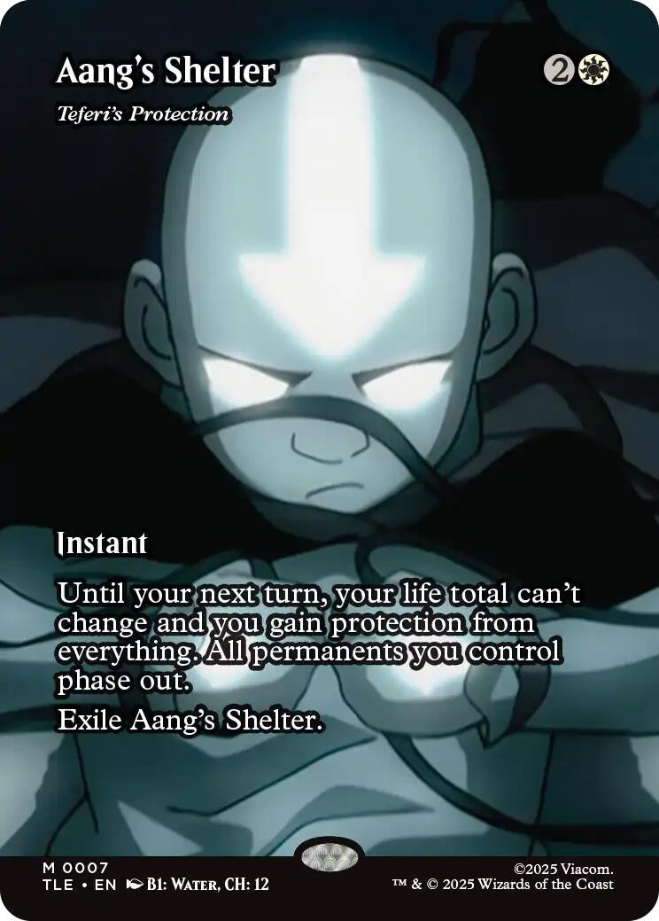 Image for Aang's Shelter - Teferi's Protection (Borderless) (7) (Avatar: The Last Airbender: Eternal-Legal) - Magic: The Gathering