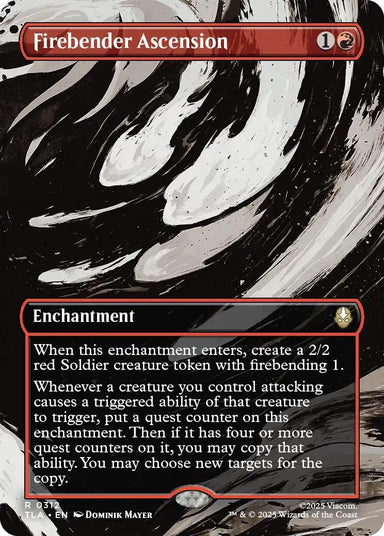 Image for Firebender Ascension (Borderless) (312) (Avatar: The Last Airbender) - Magic: The Gathering