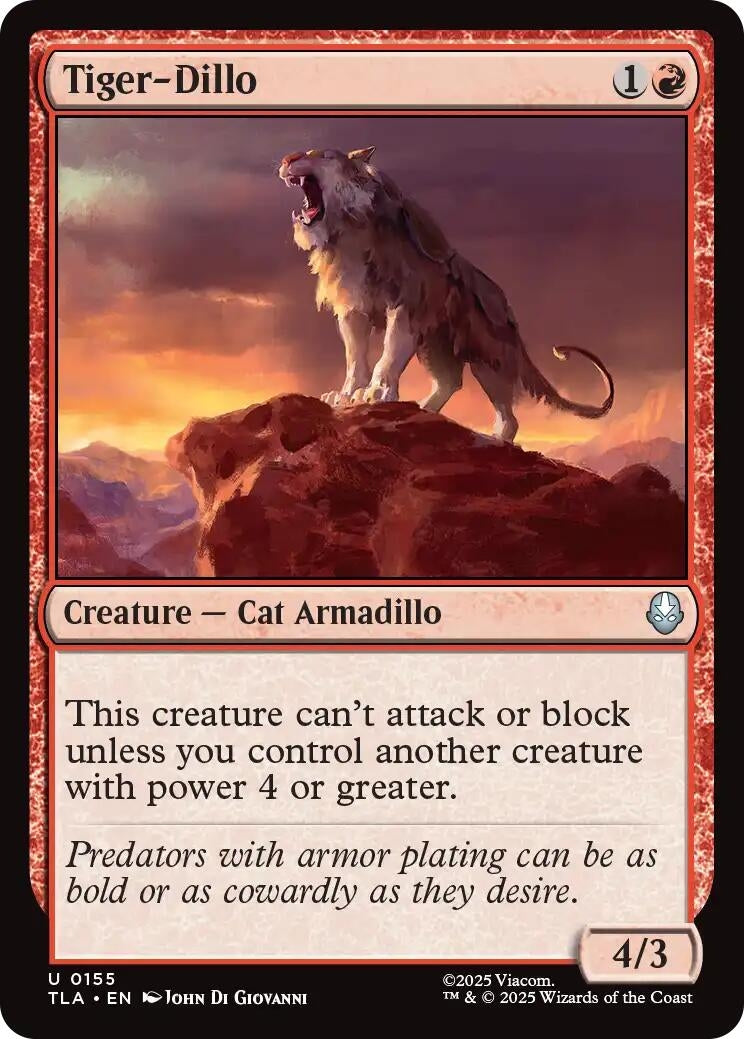 Image for Tiger-Dillo (155) (Avatar: The Last Airbender) - Magic: The Gathering
