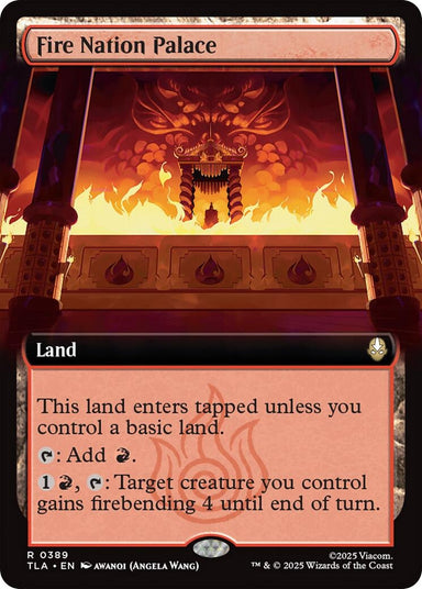 Image for Fire Nation Palace (Extended Art) (389) (Avatar: The Last Airbender) - Magic: The Gathering