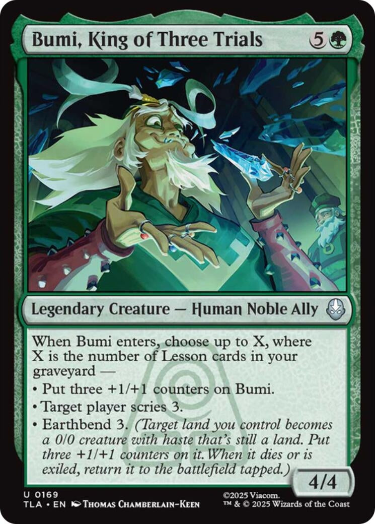 Image for Bumi, King of Three Trials (169) (Avatar: The Last Airbender) - Magic: The Gathering