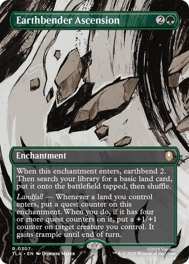 Image for Earthbender Ascension (Borderless) (307) (Avatar: The Last Airbender) - Magic: The Gathering