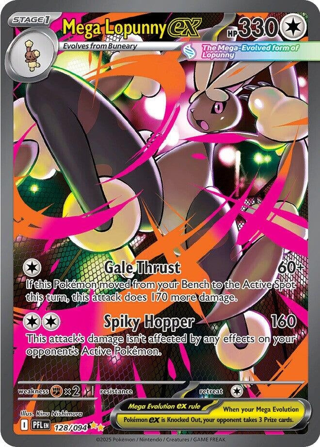 Mega Lopunny ex (128/094) (ME02: Phantasmal Flames)