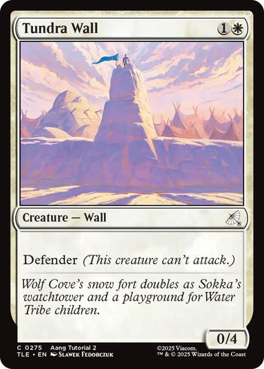 Image for Tundra Wall (0275) (275) (Avatar: The Last Airbender: Eternal-Legal) - Magic: The Gathering