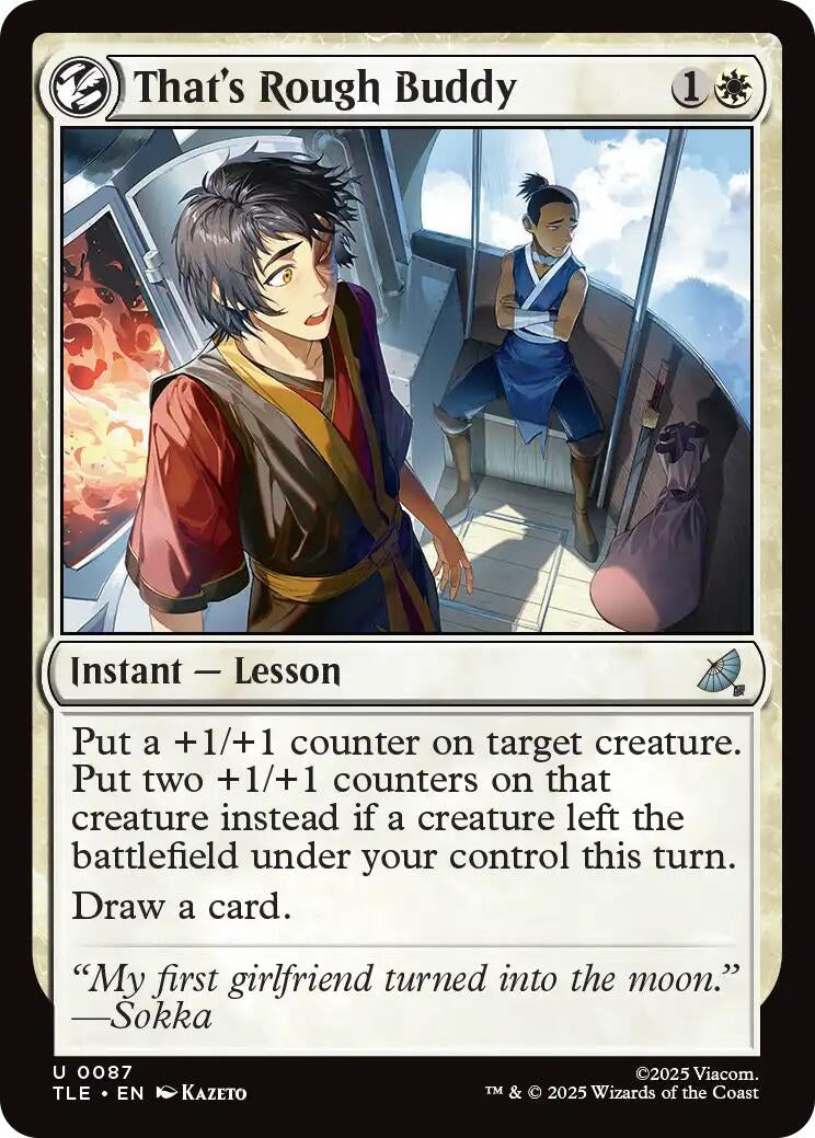 Image for That's Rough Buddy (87) (Avatar: The Last Airbender: Eternal-Legal) - Magic: The Gathering