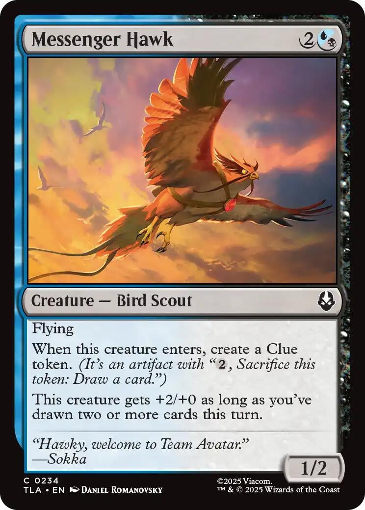 Image for Messenger Hawk (234) (Avatar: The Last Airbender) - Magic: The Gathering