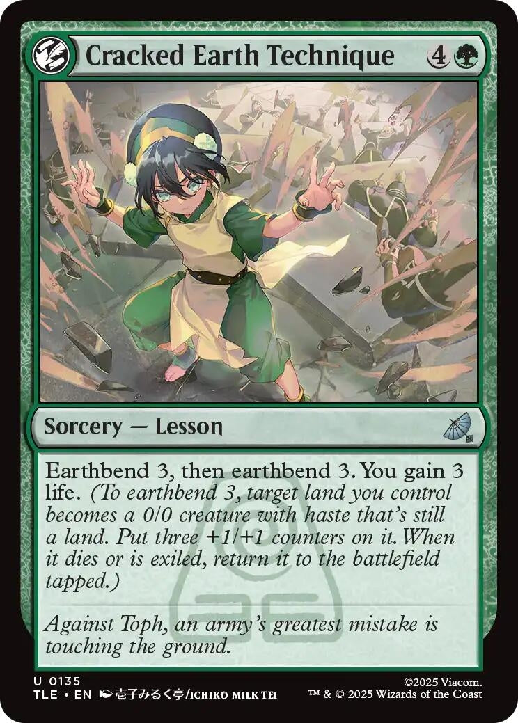 Image for Cracked Earth Technique (135) (Avatar: The Last Airbender: Eternal-Legal) - Magic: The Gathering