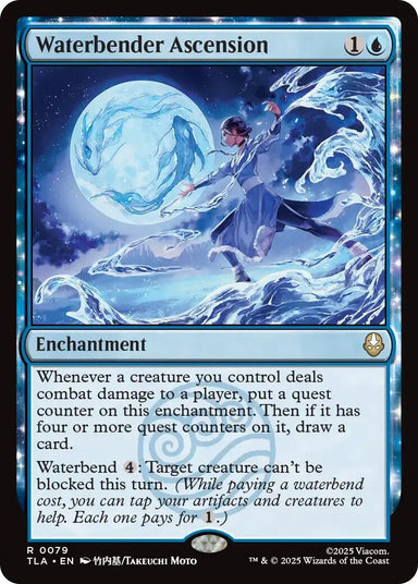 Image for Waterbender Ascension (79) (Avatar: The Last Airbender) - Magic: The Gathering