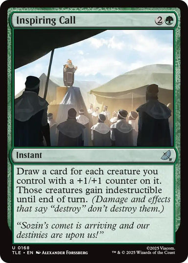 Image for Inspiring Call (168) (Avatar: The Last Airbender: Eternal-Legal) - Magic: The Gathering