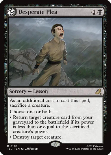 Image for Desperate Plea (103) (Avatar: The Last Airbender: Eternal-Legal) - Magic: The Gathering
