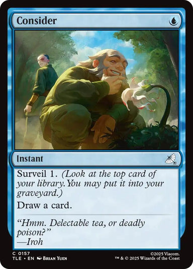 Image for Consider (157) (Avatar: The Last Airbender: Eternal-Legal) - Magic: The Gathering
