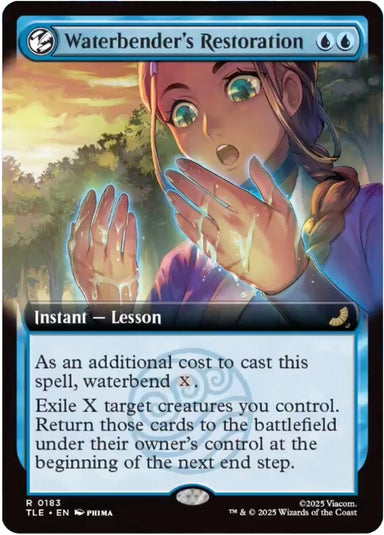 Image for Waterbender's Restoration (Extended Art) (183) (Avatar: The Last Airbender: Eternal-Legal) - Magic: The Gathering