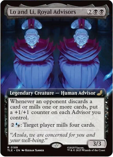 Image for Lo and Li, Royal Advisors (Extended Art) (189) (Avatar: The Last Airbender: Eternal-Legal) - Magic: The Gathering