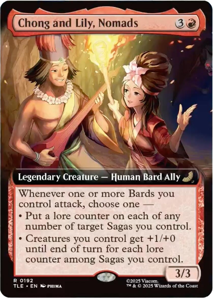 Image for Chong and Lily, Nomads (Extended Art) (192) (Avatar: The Last Airbender: Eternal-Legal) - Magic: The Gathering