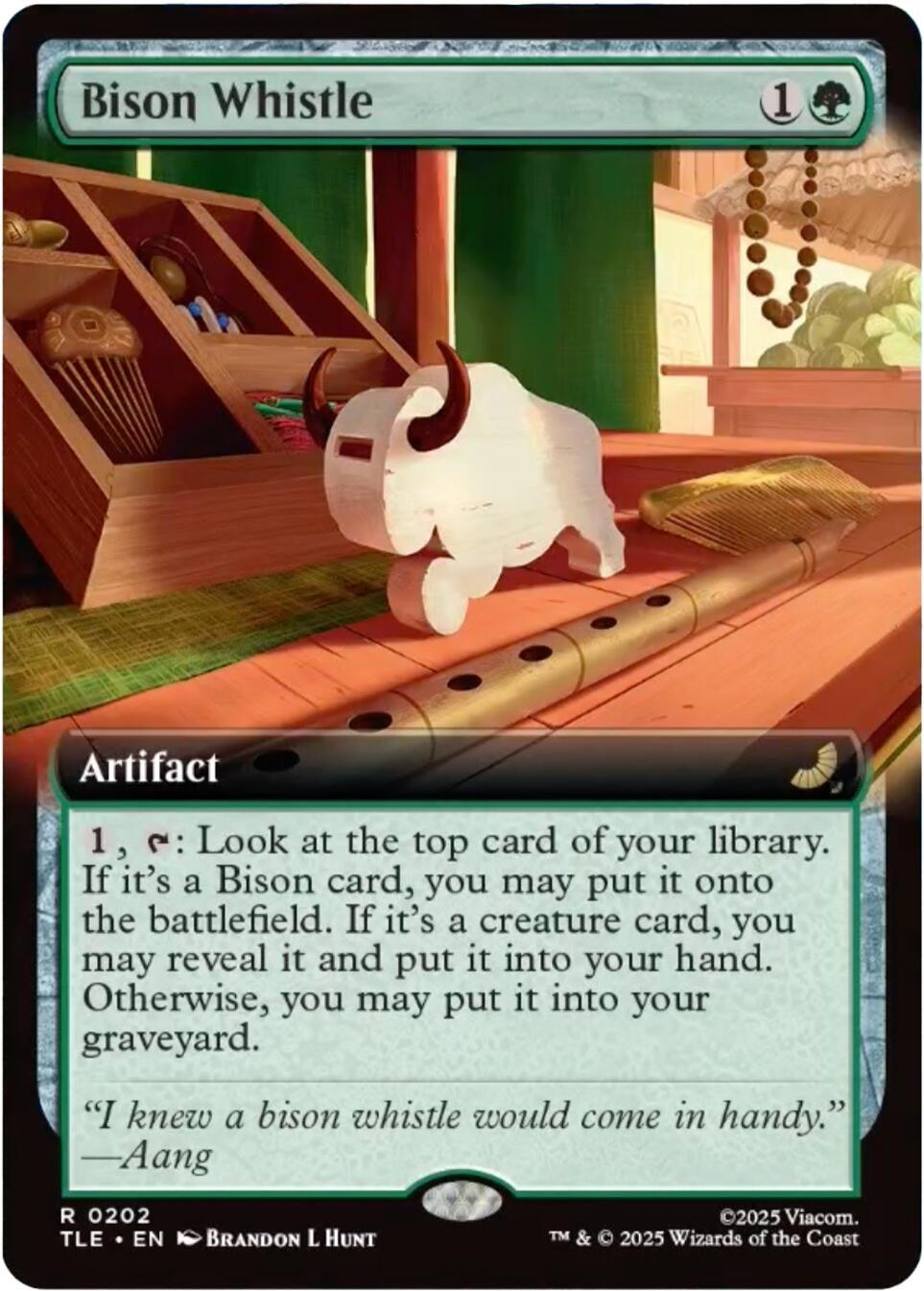 Image for Bison Whistle (Extended Art) (202) (Avatar: The Last Airbender: Eternal-Legal) - Magic: The Gathering
