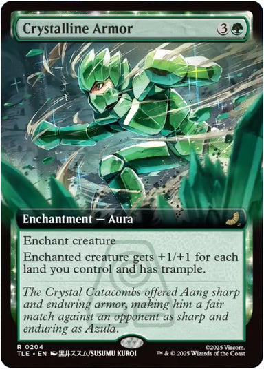 Image for Crystalline Armor (Extended Art) (204) (Avatar: The Last Airbender: Eternal-Legal) - Magic: The Gathering