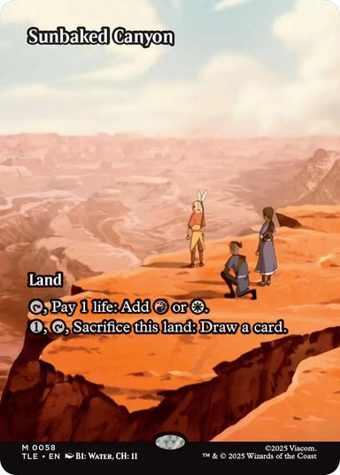 Image for Sunbaked Canyon (Borderless) (58) (Avatar: The Last Airbender: Eternal-Legal) - Magic: The Gathering