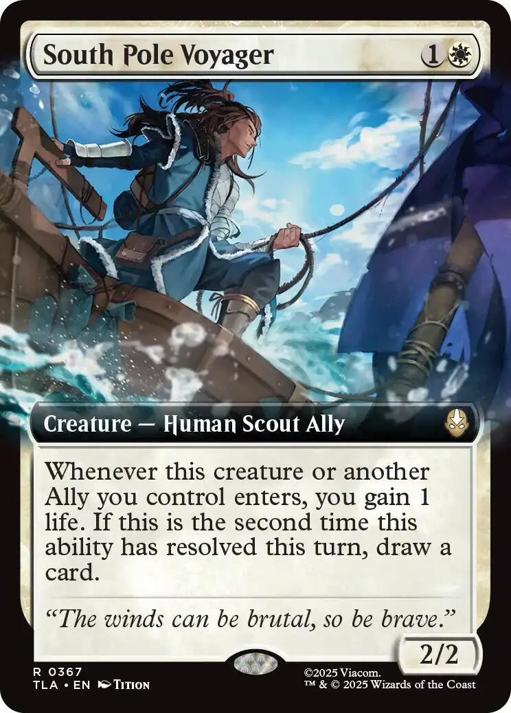 Image for South Pole Voyager (Extended Art) (367) (Avatar: The Last Airbender) - Magic: The Gathering