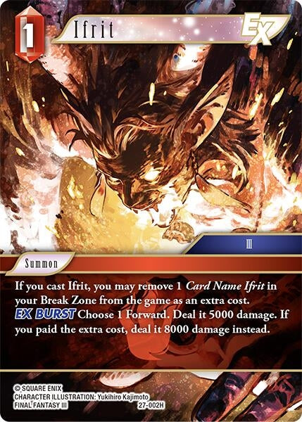 Image for Ifrit EX (27-002H) (Journey of Discovery) - Final Fantasy TCG