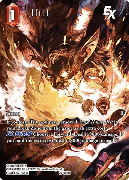 Image for Ifrit EX (Full Art) (27-002H) (Journey of Discovery) - Final Fantasy TCG