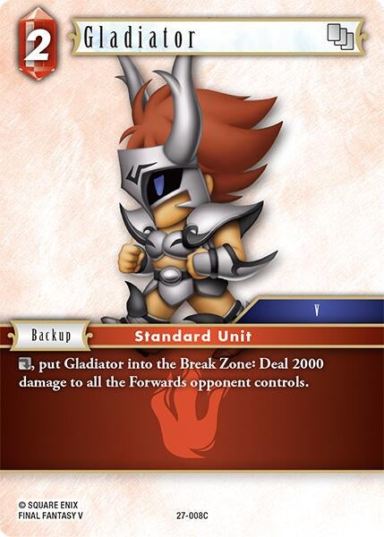 Image for Gladiator (27-008C) (Journey of Discovery) - Final Fantasy TCG