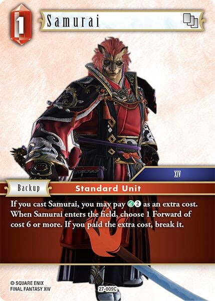 Image for Samurai (27-009C) (Journey of Discovery) - Final Fantasy TCG