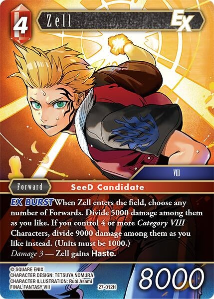 Image for Zell EX (27-012H) (Journey of Discovery) - Final Fantasy TCG