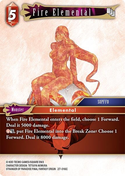 Image for Fire Elemental (27-016C) (Journey of Discovery) - Final Fantasy TCG