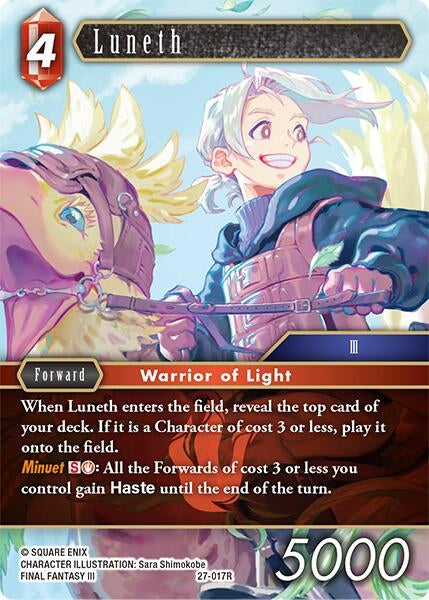 Image for Luneth (27-017R) (Journey of Discovery) - Final Fantasy TCG