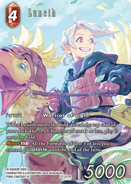 Image for Luneth (Full Art) (27-017R) (Journey of Discovery) - Final Fantasy TCG