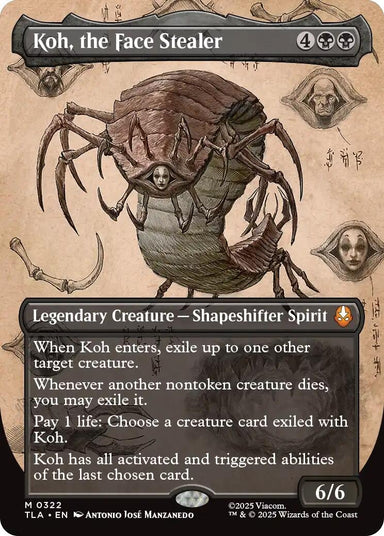 Image for Koh, the Face Stealer (Borderless) (322) (Avatar: The Last Airbender) - Magic: The Gathering