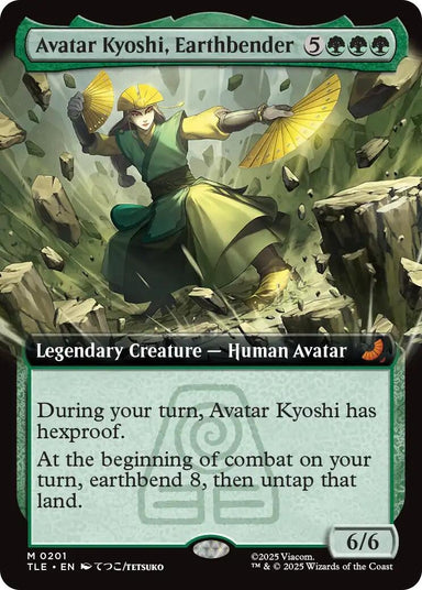 Image for Avatar Kyoshi, Earthbender (Extended Art) (201) (Avatar: The Last Airbender: Eternal-Legal) - Magic: The Gathering