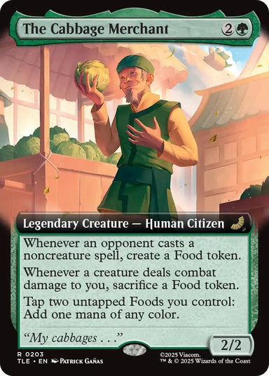 Image for The Cabbage Merchant (Extended Art) (203) (Avatar: The Last Airbender: Eternal-Legal) - Magic: The Gathering