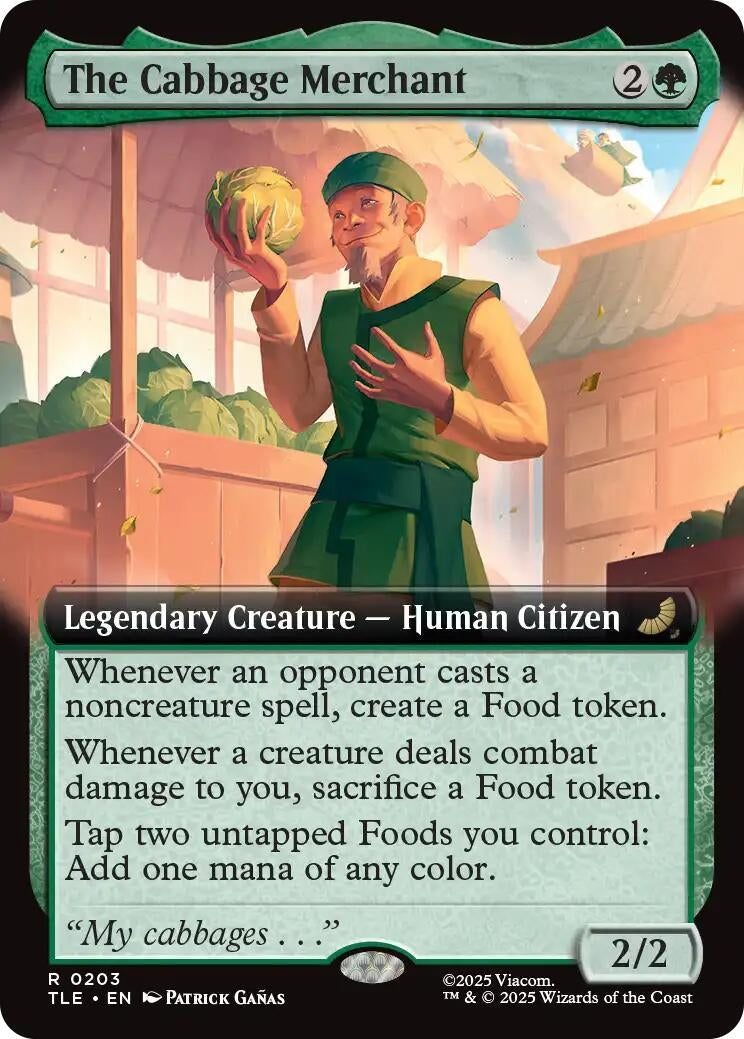 Image for The Cabbage Merchant (Extended Art) (203) (Avatar: The Last Airbender: Eternal-Legal) - Magic: The Gathering