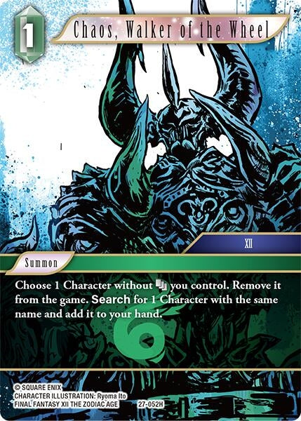 Image for Chaos, Walker of the Wheel (27-052H) (Journey of Discovery) - Final Fantasy TCG