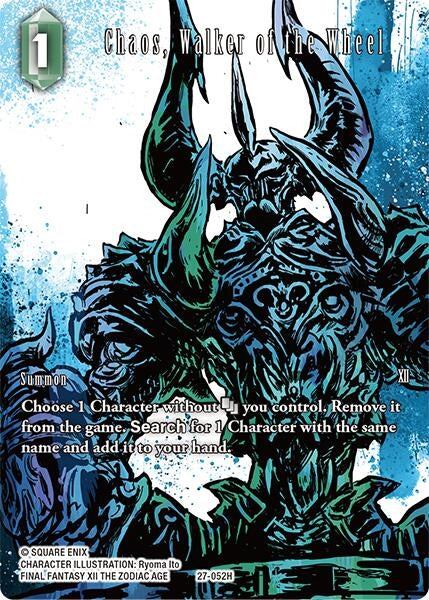 Image for Chaos, Walker of the Wheel (Full Art) (27-052H) (Journey of Discovery) - Final Fantasy TCG