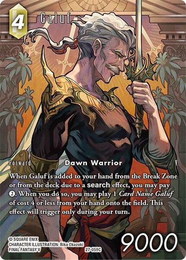 Image for Galuf (Full Art) (27-059C) (Journey of Discovery) - Final Fantasy TCG