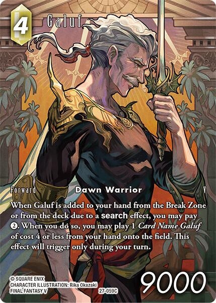 Image for Galuf (Full Art) (27-059C) (Journey of Discovery) - Final Fantasy TCG