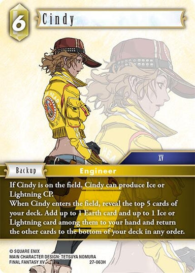 Image for Cindy (27-063H) (Journey of Discovery) - Final Fantasy TCG