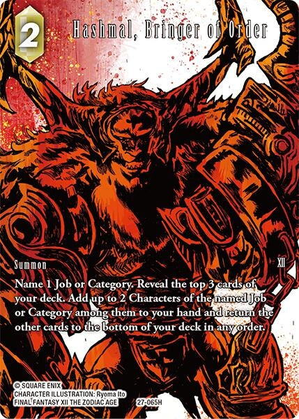 Image for Hashmal, Bringer of Order (Full Art) (27-065H) (Journey of Discovery) - Final Fantasy TCG