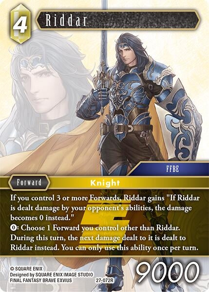 Image for Riddar (27-072R) (Journey of Discovery) - Final Fantasy TCG